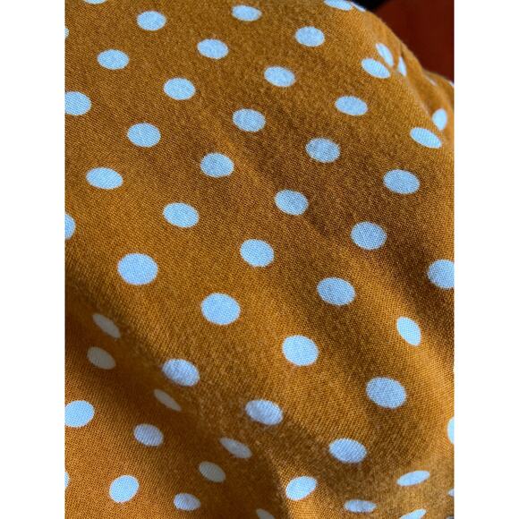 Per Se Yellow Polkadot Buttondown Shirt, Size S - Picture 6 of 7